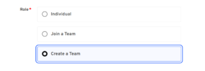 Create a Team Selection